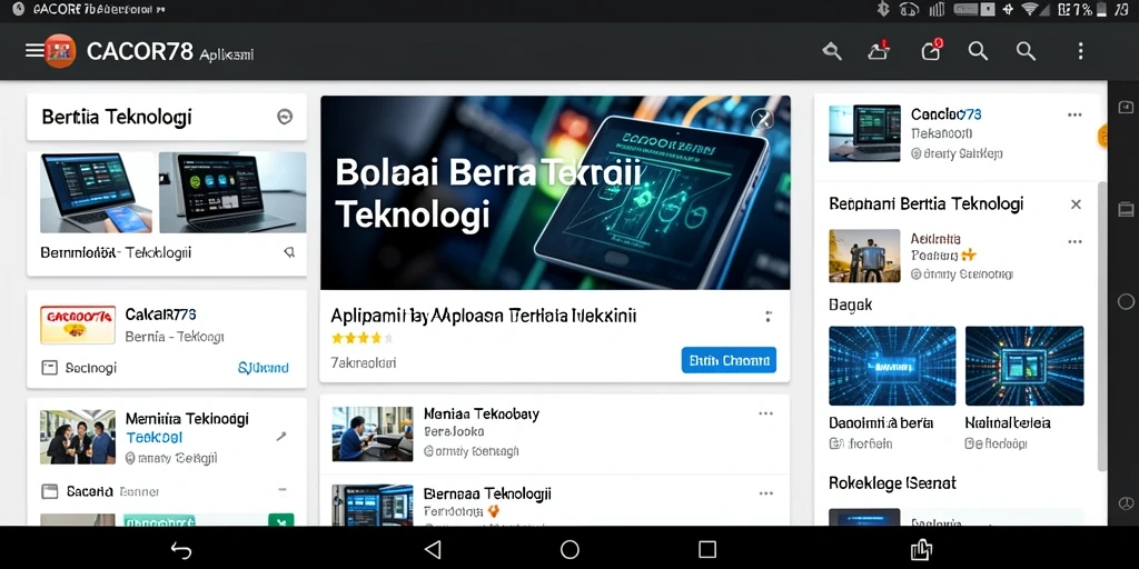 Tampilan antarmuka CACOR78 yang informatif dan modern.