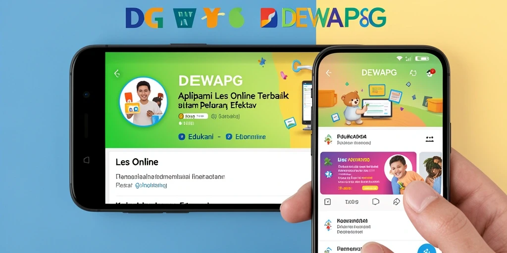 Antarmuka DEWAPG yang menarik untuk Les Online.