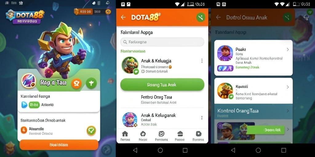 Antarmuka DOTA88 untuk kontrol orang tua yang intuitif dan sederhana.