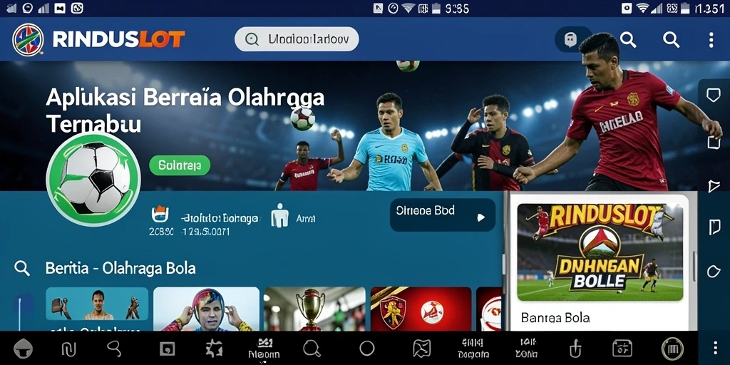 Tampilan antarmuka RINDUSLOT yang modern dan informatif.