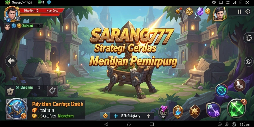 Tampilan antarmuka SARANG777 yang menarik dan intuitif.