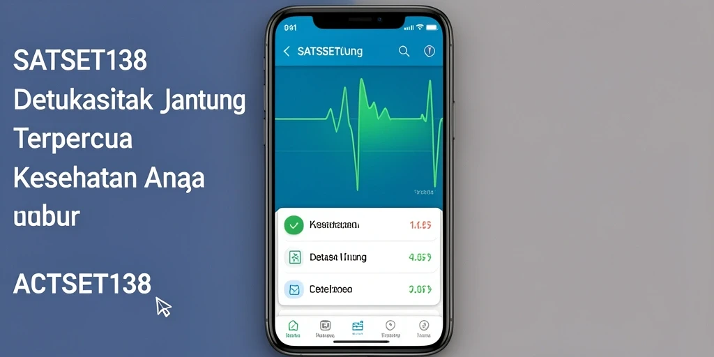 Screenshot antarmuka SATSET138 menampilkan grafik detak jantung yang informatif.