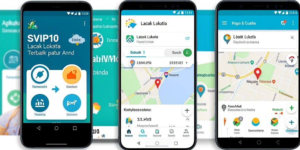 Antarmuka pengguna aplikasi Lacak Lokasi SVIP10 yang intuitif dan informatif.