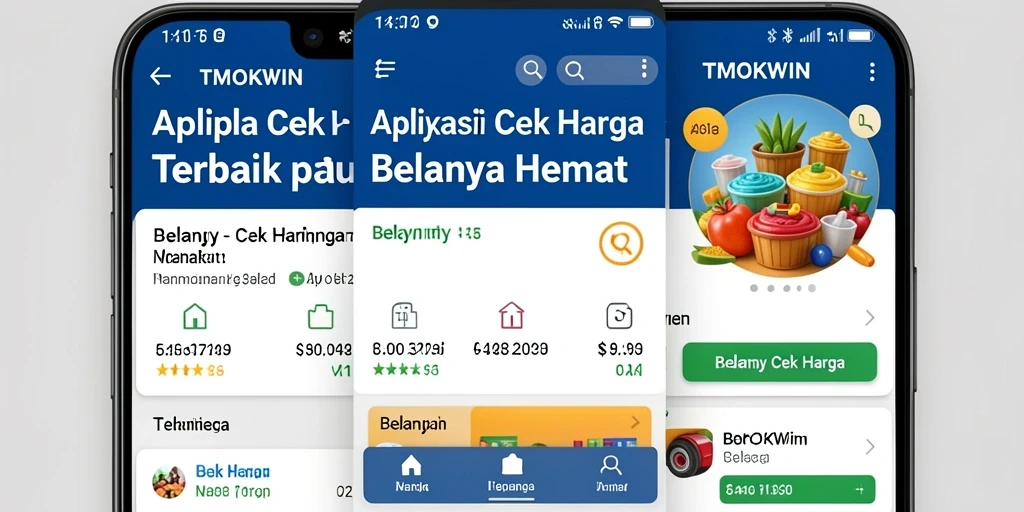Tampilan antarmuka utama TMOKWIN untuk Cek Harga yang sederhana dan informatif.